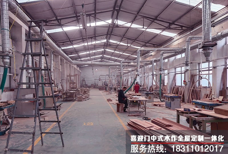 喜迎門原木料生產加工雕刻車間展示